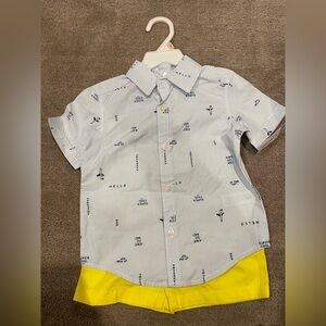 Kids Blue Striped Shirt